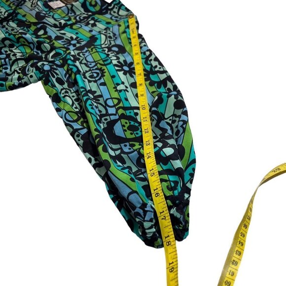 Bob Mackie Wearable Art Mod Silk Retro Funky  Ladies Blouse Size SMALL Bright - Picture 11 of 13